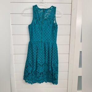 Target Green Sleeveless Crew Neck Sundress